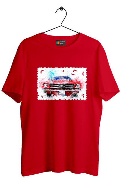 Футболка чоловіча з принтом "Автомобіль мустанг". Автомобіль мустанг, донати, допомога, дорога, колесо, конь, машина, мустанг, пейпел, україна. 2070702