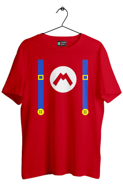 Men's t-shirt with prints Mario. Character, game, mario, mario bros, nintendo. 2070702