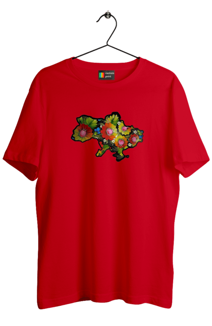 Men`s t-shirt with prints Spravzhnya Ukraine. Barvie, beauty, colors, kviti, leafing through, mood, petals, spravzhnya ukraine. 2070702
