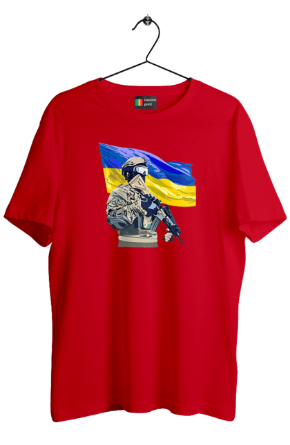 Футболка чоловіча з принтом "ЗСУ | Прапор". Війна, герб, збройні сили україни, зсу, патріотична, прапор україни, русский военный корабль, україна, українська символіка, флаг. 2070702