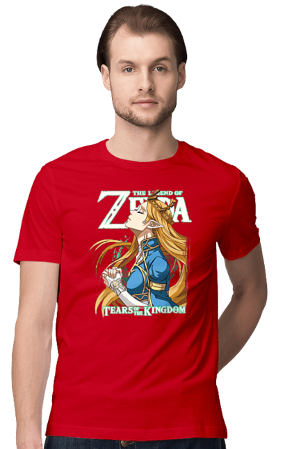 Футболка чоловіча з принтом "The Legend of Zelda Принцеса Зельда". Legend of zelda, nintendo, zelda, зельда, принцеса, принцеса зельда. 2070702