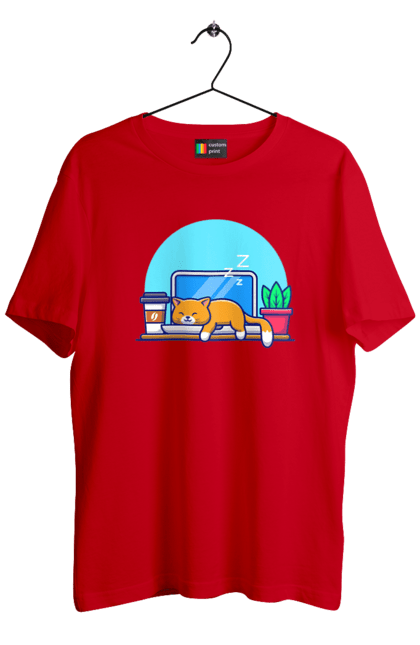 Футболка чоловіча з принтом "Кіт програміст". Angular, c, css, html, it, javascript, jquery, php, python, react, svelt, vue, айтишник, айті, гумор, код, кодувати, прогер, програміст, програмісти, ти ж, ти ж програміст, тиж програміст. 2070702