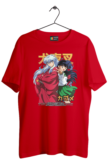 Футболка чоловіча з принтом "Inuyasha". Anime, inuyasha, manga, rumiko takahashi, аніме, демон охоронець, манга, руміко такахасі. 2070702