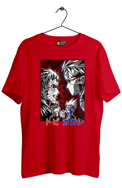 Men's t-shirt with prints Naruto Kakashi Hatake. Anime, kakashi, manga, naruto, shinobi, shonen, team number 7. 2070702