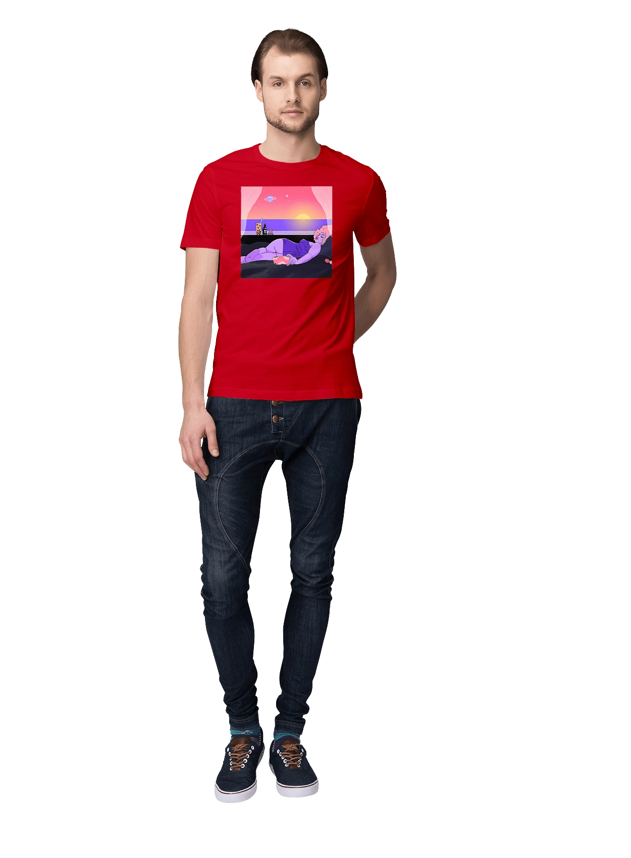 Фиолетовая Девушка На Отдыхе