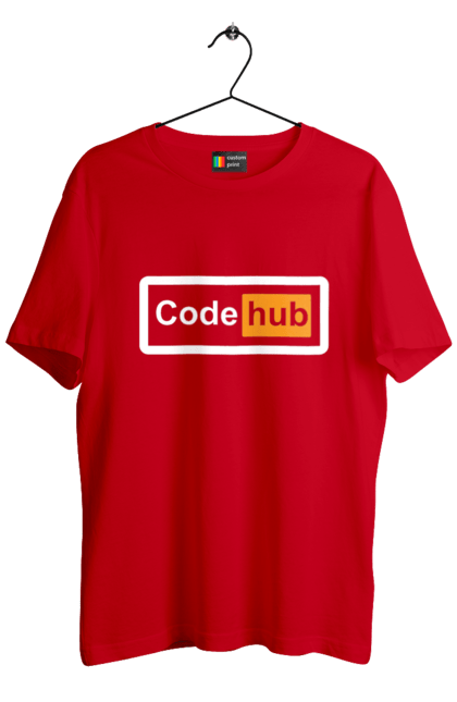 Футболка чоловіча з принтом "Код хаб". Айті, айтішник, для айтішника, для програміста, код хаб, подарунок айтішнику, подарунок програмісту, програміст, розробник. 2070702