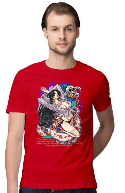 Men's t-shirt with prints One Piece Boa Hancock. Anime, boa hancock, manga, one piece, pirate empress, straw hat pirates. 2070702