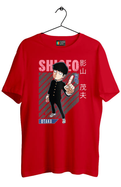 Футболка чоловіча з принтом "Mob Psycho 100". Anime, manga, mob psycho 100, shigeo kageyama, аніме, манга, моб, моб-вар ят 100, сігео кагеяма, шіґео каґеяма. 2070702