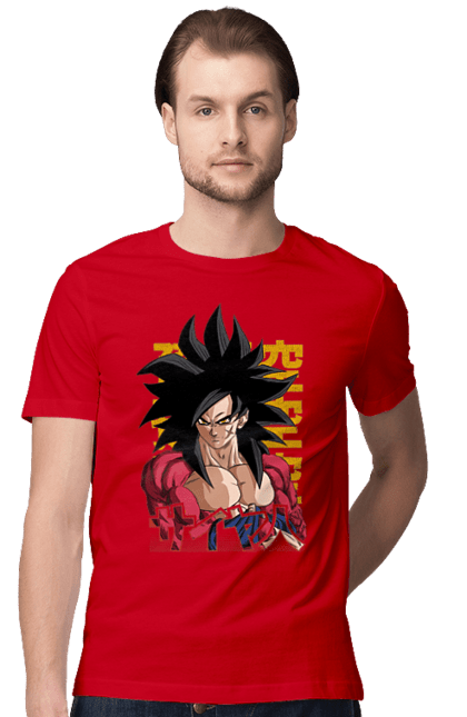 Футболка чоловіча з принтом "Перли дракона Сон Гоку". Dragon ball, manga, son goku, аніме, гоку, манга, перли дракона, сон гоку. 2070702