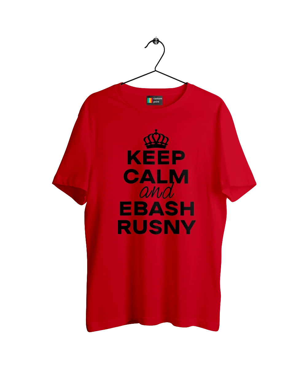 Keep Calm and Ebash Rusny black