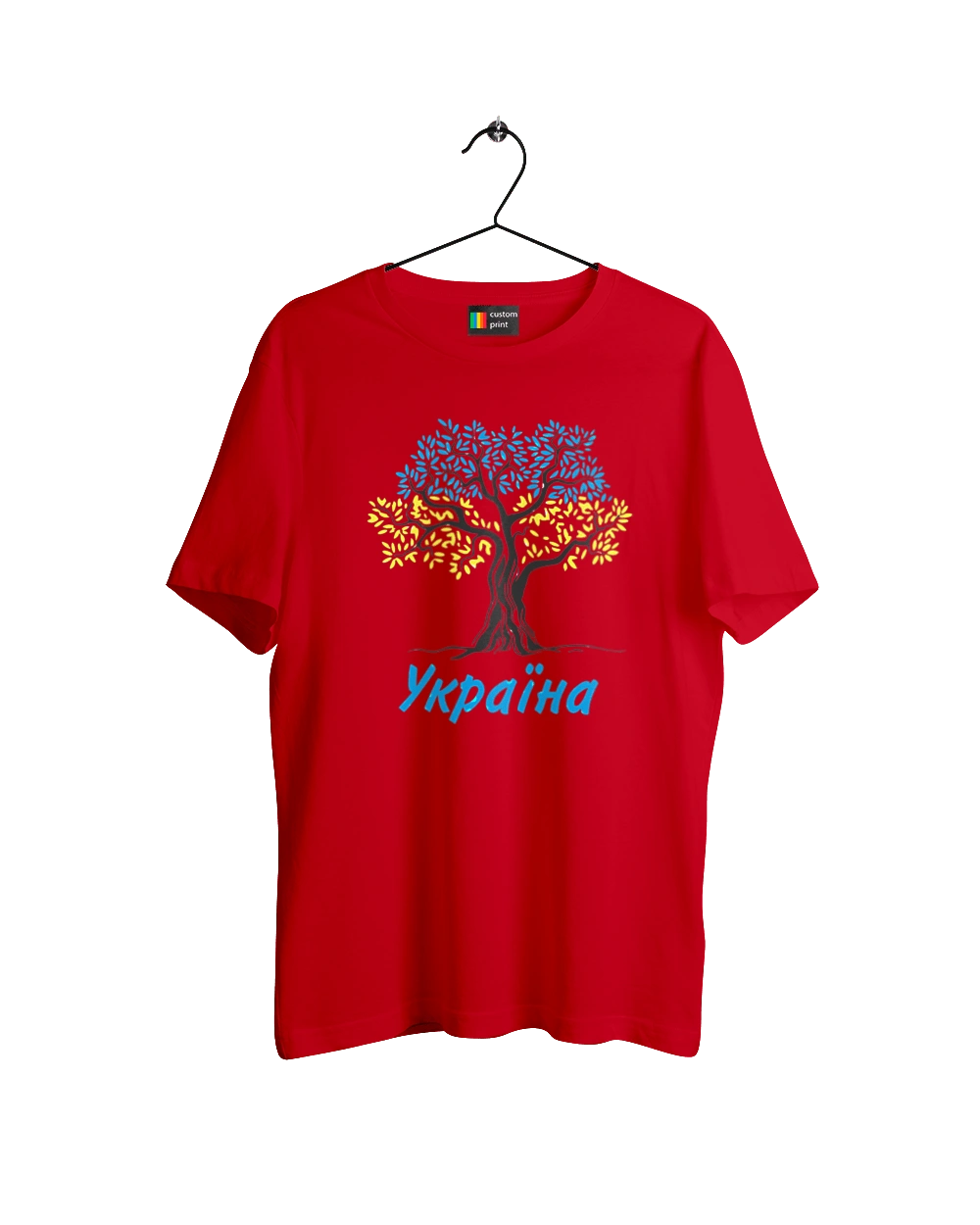 Blue yellow tree Ukraine