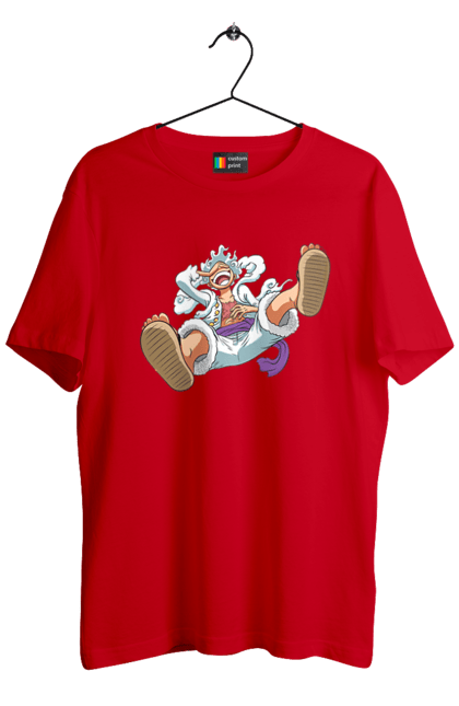 Men's t-shirt with prints One Piece Luffy. Anime, luffy, manga, monkey de luffy, one piece, pirates. 2070702