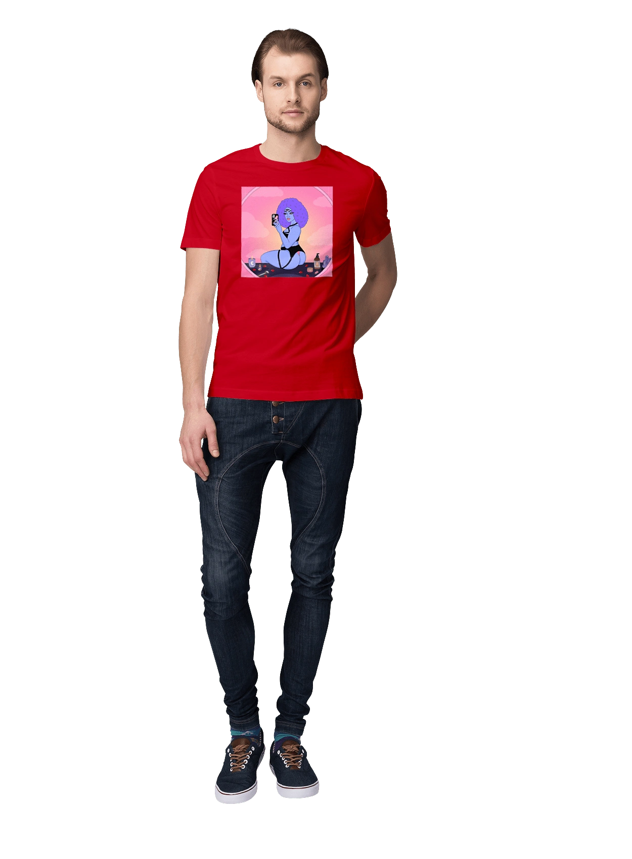 Фіолетова Дівчина Фото У Дзеркалі