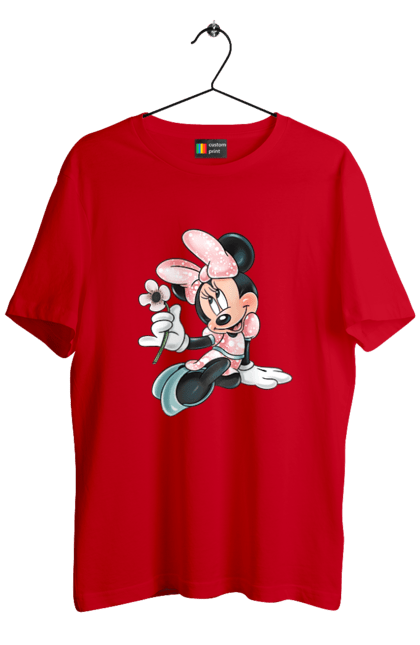 Футболка мужская с принтом Минни Маус. Mickey mouse, minnie mouse, дисней, микки, микки маус, минни маус, мультфильм. 2070702