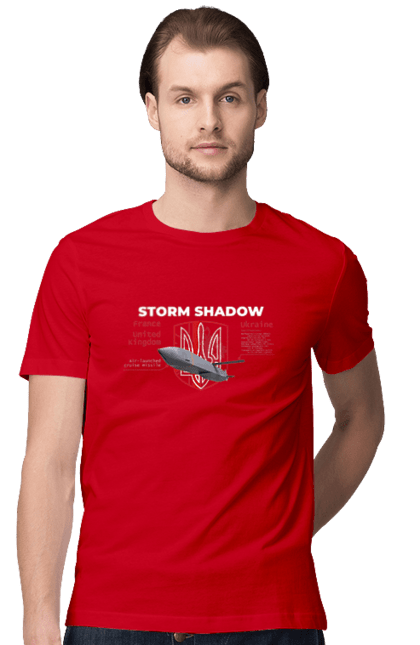 Футболка чоловіча з принтом "Storm Shadow". F16, nasams, storm shadow, zuzana, гаубиця, два герби, залужний, сюзанна. 2070702