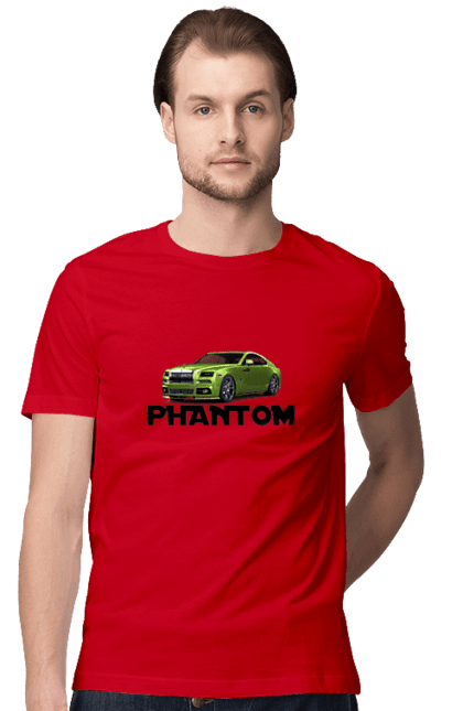Футболка чоловіча з принтом "Ролс ройс". Авто, автомобіль, люкс клас, ролс ройс, седан, фантом. 2070702