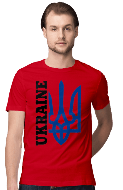 Футболка чоловіча з принтом "Герб України". Герб, україна. 2070702