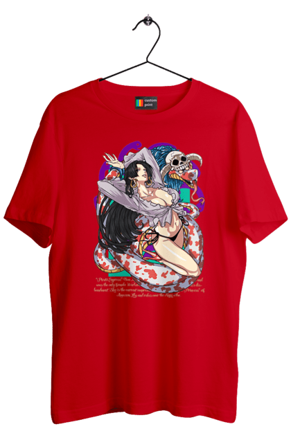 Men's t-shirt with prints One Piece Boa Hancock. Anime, boa hancock, manga, one piece, pirate empress, straw hat pirates. 2070702