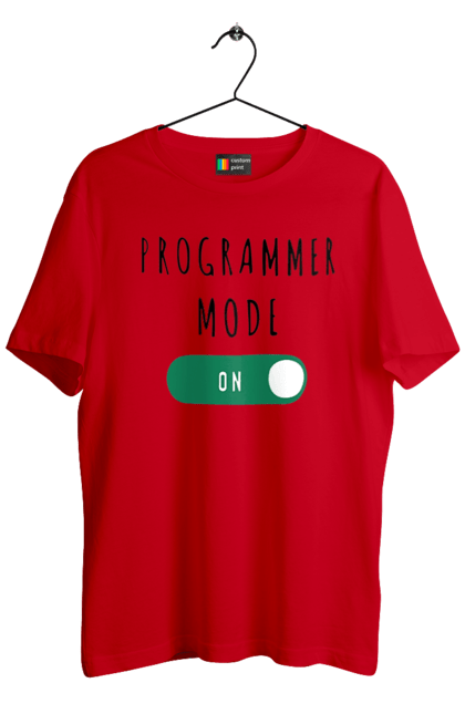 Футболка чоловіча з принтом "Режим програміста". Айті, айтішник, для айтішника, для програміста, подарунок айтішнику, подарунок програмісту, програміст, режим програміста, розробник. 2070702