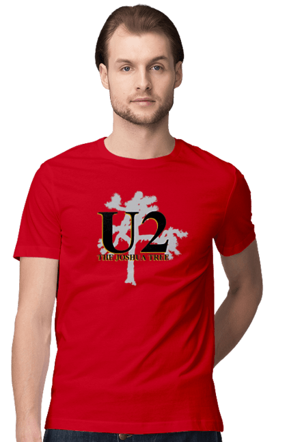 Men's t-shirt with prints Group U2. Alternative rock, dance rock, group, music, post-punk, rock, soft rock, tour. 2070702