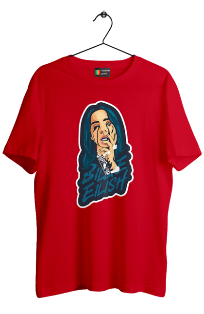 Men`s t-shirt with prints Billie Eilish. Activist, animals, billie eilish, misukant, right, singer. 2070702
