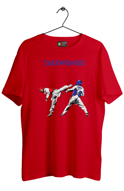 Men's t-shirt with prints Taekwondo. Korea, martial arts, sport, taekwondo, training. 2070702