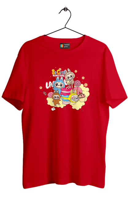 Футболка чоловіча з принтом "Labubu". Labubu, weird cute, іграшки, лабубу. 2070702