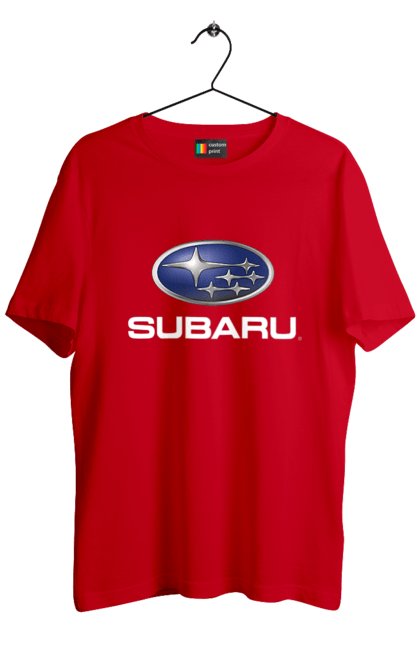 Футболка чоловіча з принтом "Subaru". Авто, логотип, субару. 2070702