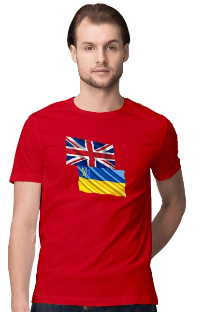 Flag United Kingdom, Flag Ukraine, Support Ukraine