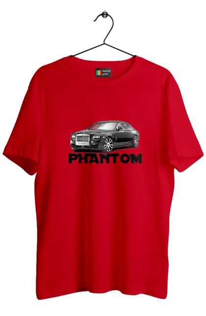 Футболка чоловіча з принтом "Рнолс ройс". Авто, автомобіль, люкс клас, ролс ройс, седан, фантом. 2070702