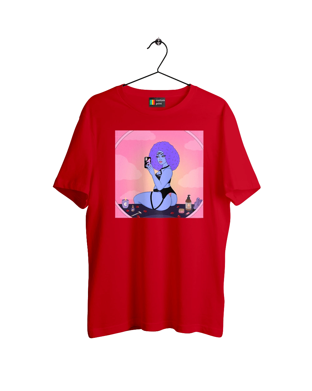 Фіолетова Дівчина Фото У Дзеркалі