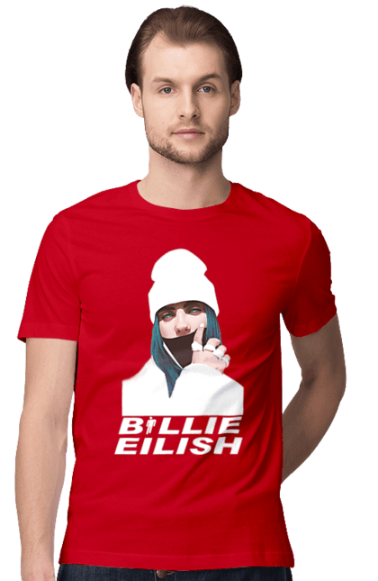 Men`s t-shirt with prints Billie Eilish. Billie eilish, billie eilish logo, billie eilish print, singer billie eilish. 2070702