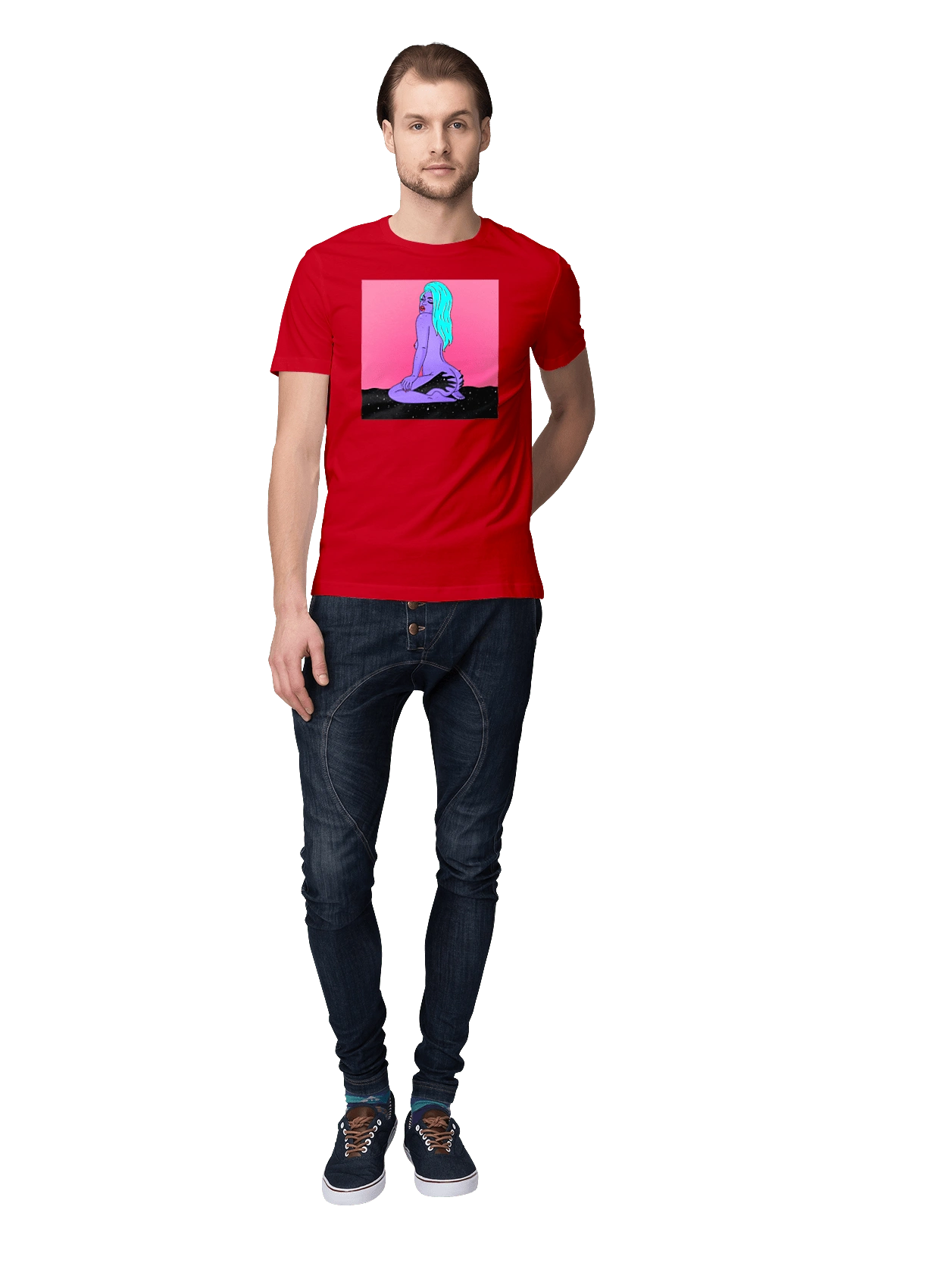 Purple Girl In Hands