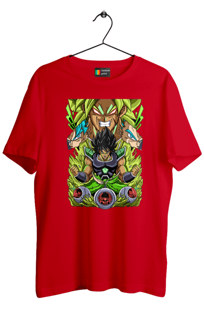 Футболка чоловіча з принтом "Перли дракона Бролі". Broly, dragon ball, manga, аніме, бролі, манга, перли дракона. 2070702