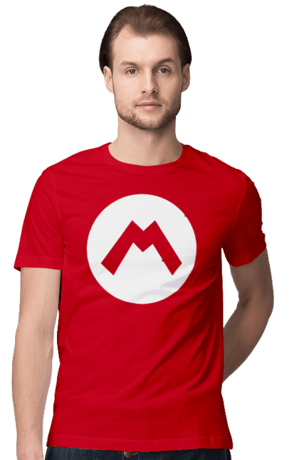 Men's t-shirt with prints Mario. Character, game, mario, mario bros, nintendo. 2070702