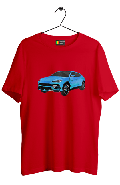 Футболка чоловіча з принтом "Ламборгіні Урус". Автомобіль, ламборгіні, ламборгіні урус, урус. 2070702