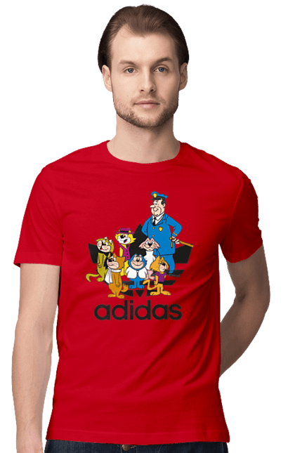 Футболка чоловіча з принтом "Adidas Top Cat". Adidas, top cat, адідас, кіт, коти, мульт, мультсеріал. 2070702