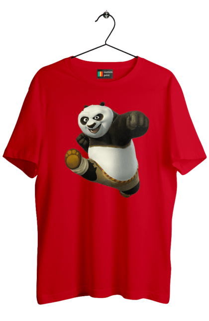 Футболка чоловіча з принтом "Панда". Panda, кунг фу панда, медведь, мишка, панда. ART принт на футболках