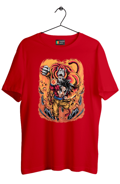 Men's t-shirt with prints Dragon Ball Son Goku. Anime, dragon ball, goku, manga, son goku, tv series. 2070702