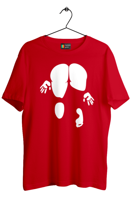 Футболка чоловіча з принтом "Дівчина вид по заду". Вид з зади, вульгарна, гумор, дівчина, дівчина раком, прикольна. 2070702