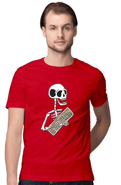 Футболка чоловіча з принтом "Вічний кодер". Ай ті, айтішник, бінарний, код, програміст, розробник, хакер. 2070702