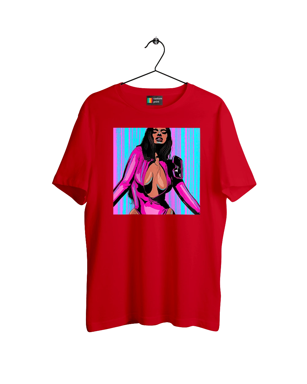 Girl With Deep Neckline