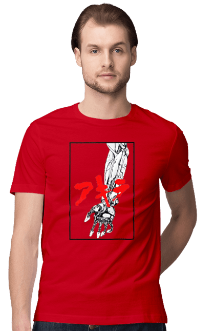 Men's t-shirt with prints Akira Tetsuo Shima. Akira, anime, cyberpunk, manga, tetsuo shima. 2070702