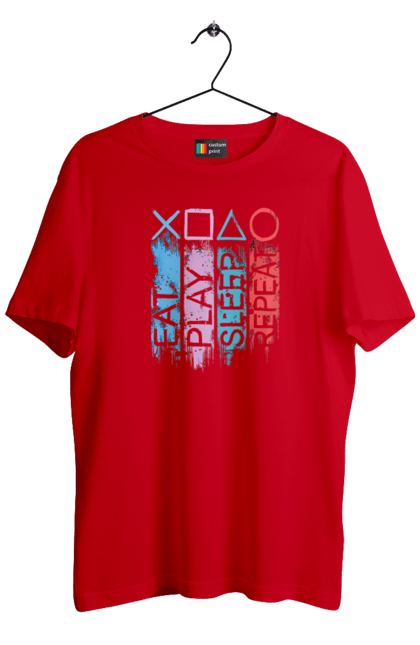 Футболка чоловіча з принтом "Геймпад". Playstation, sony, геймпад, гра, джостик. 2070702