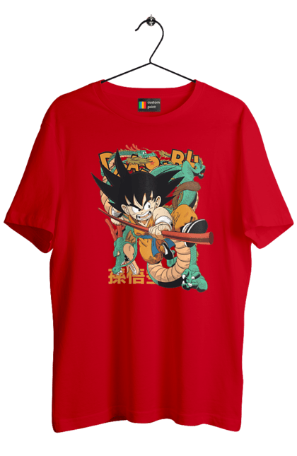 Men's t-shirt with prints Dragon Ball Son Goku. Anime, dragon ball, goku, manga, son goku, tv series. 2070702