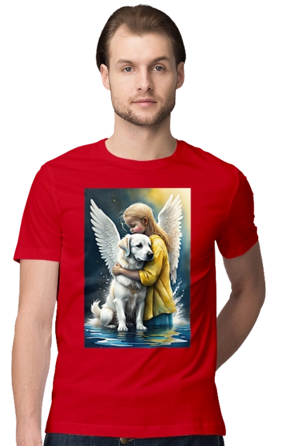 Девочка и собака ангел [память погибшим животным]