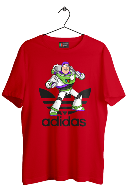 Футболка чоловіча з принтом "Adidas Базз Лайтер". Adidas, buzz lightyear, toy story, адідас, базз лайтер, історія іграшок, мультфільм. 2070702