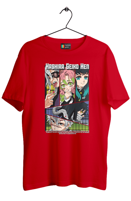 Men's t-shirt with prints Demon Slayer Hashira. Anime, demon slayer, hashira, kimetsu no yaiba, manga. 2070702