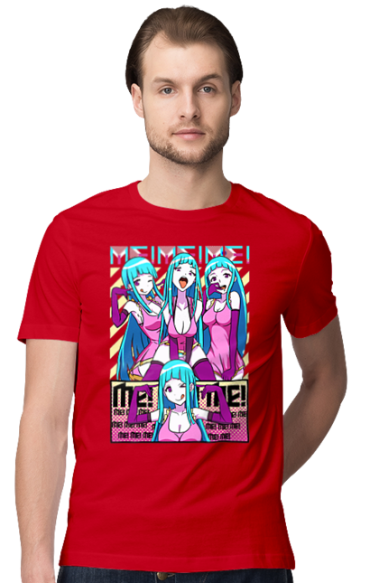 Men's t-shirt with prints Me! Me! Me!. Anime, clip, daoko, teddyloid, young woman. 2070702