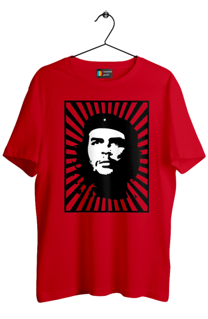 Футболка чоловіча з принтом "Че Гевара". Che guevara, бавовна, герб, зсу, куба, революционер, революция, че гевара, чегевара, эрест че гевара. aslan